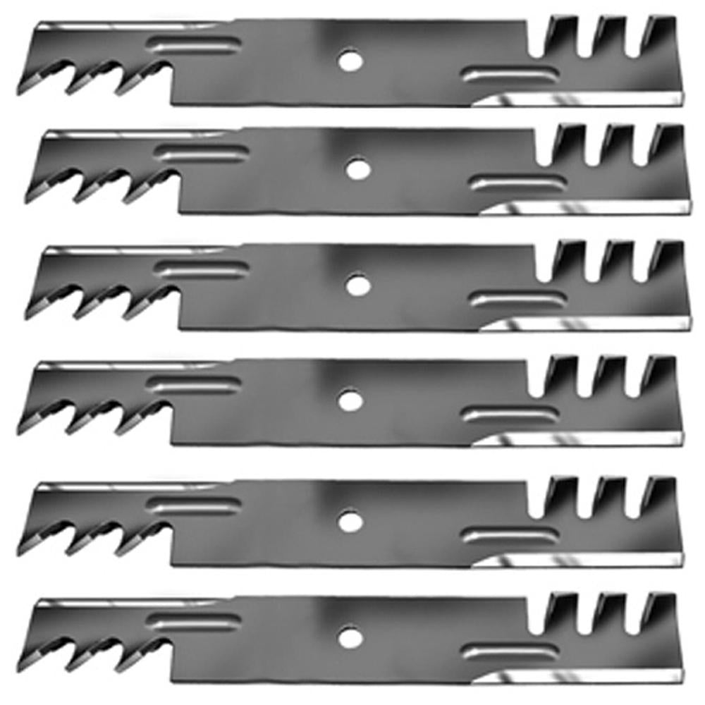 Qty 6: Mulching Blade (Toothed) Fits Hustler Replaces 601124