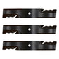3pk Mulching Blade Oregon Fits Gator Fits John Deere 240 322 420 430 655 755 855