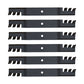 (6) Pro Mower Deck Mulch Blades - 61'' - S125XT S175X S200XT Fits Snapper