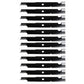 Qty 12: Notched Mower Blade - 18" X 5/8" Fits John Deere Replaces PT8721