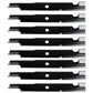 Qty 8: Notched Mower Blade - 18" X 5/8" Fits Ariens Replaces 00450300