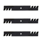 3 Pack Copperhead Mulching Blades Fits Excel Hustler 52" Super Z Mower 11556