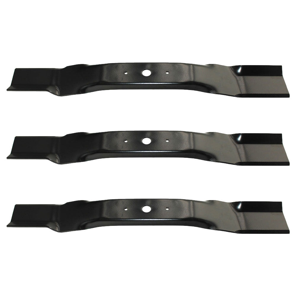 Set of (3) Mower Blades 5/8" Center Hole fits Walker 54" Decks