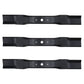 Set of (3) Mower Blades 5/8" Center Hole fits Walker 54" Decks