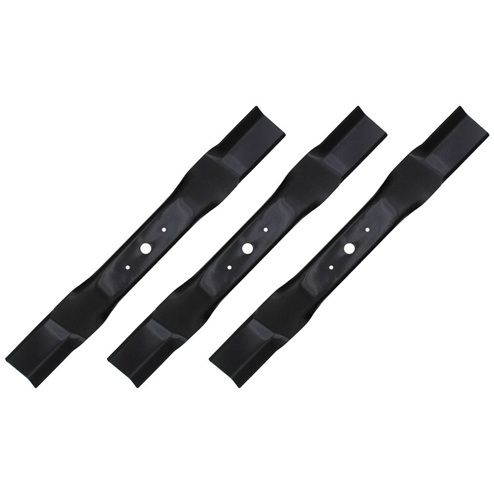 Set of (3) Mower Blades 5/8" Center Hole fits Walker 54" Decks