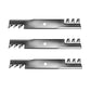 Qty 3: Mulching Blades Fits Bunton Replaces PL7441