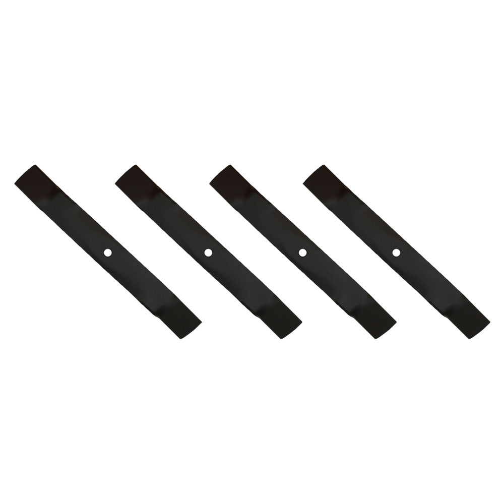M127129 Four (4) Mulching Mower Blade Fits John Deere LT160 Series 42" C deck