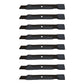 M139802 Eight (8) Mower Blade Fits John Deere 1742GS 1742HS Sabre Lawn Tractors