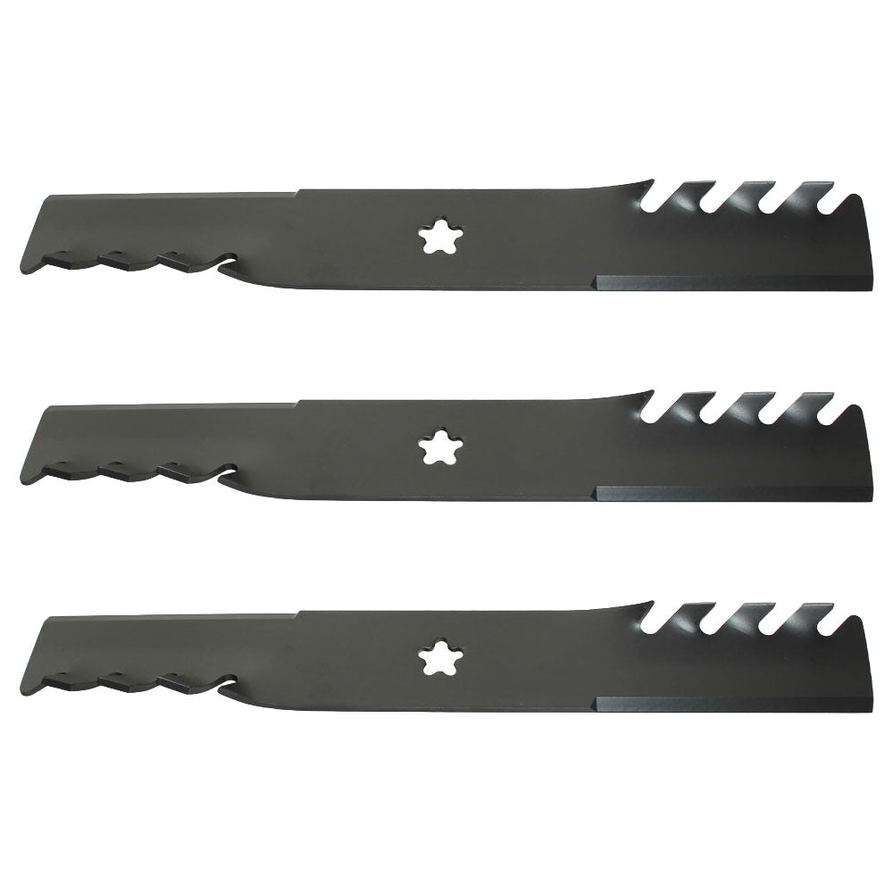 Qty 3: Toothed Mulching Blade  Fits CRAFTSMAN Replaces 917187254