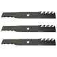 Qty 3: Toothed Mulching Blade  Fits Poulan Replaces 532187254