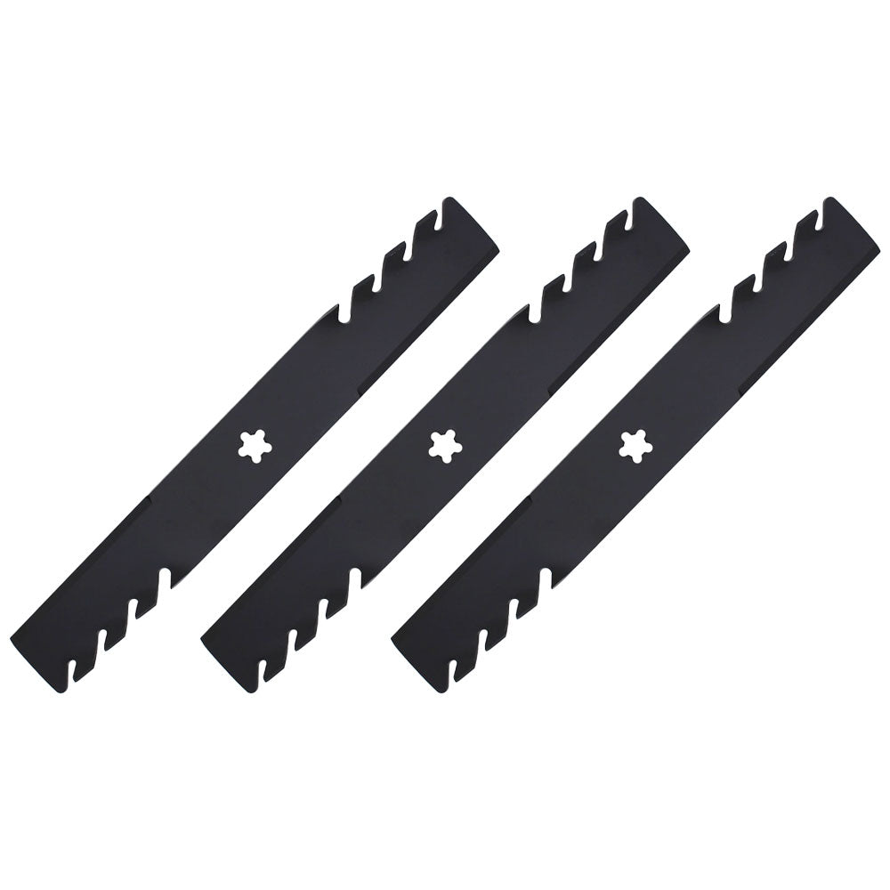 (3) Mulching Mower Blades 187254 187255 187256 Fits Husqvarna Fits Poulan