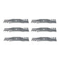 (6) Mulch Mower Blades Fits Craftsman Riding Mower 54" Deck 187254 187255 187256