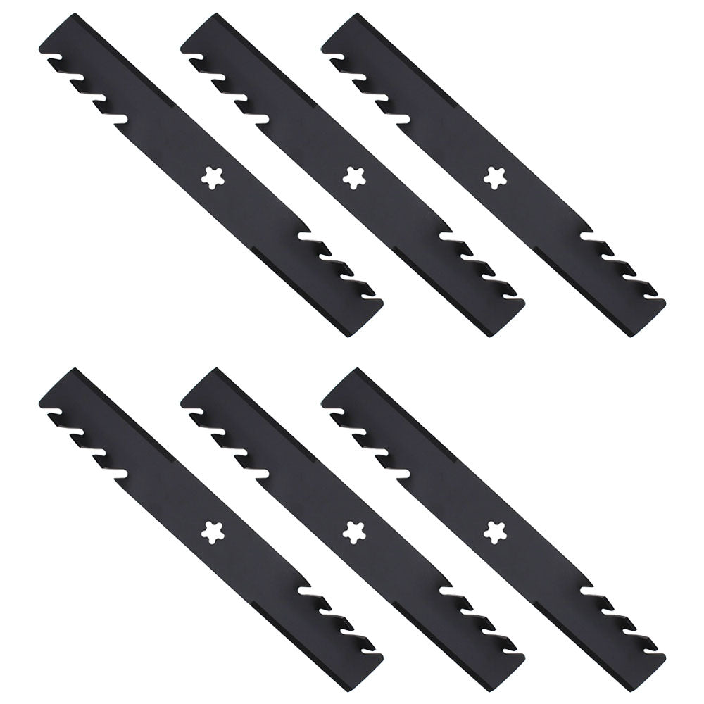 Qty 6: Toothed Mulching Blade  Fits Ariens Replaces 21546235