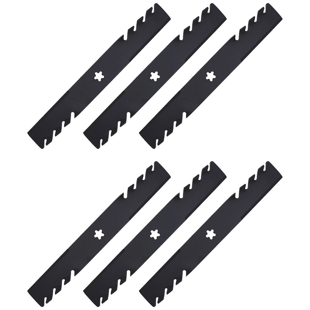 (6) Mulch Mower Blades Fits Craftsman Riding Mower 54" Deck 187254 187255 187256