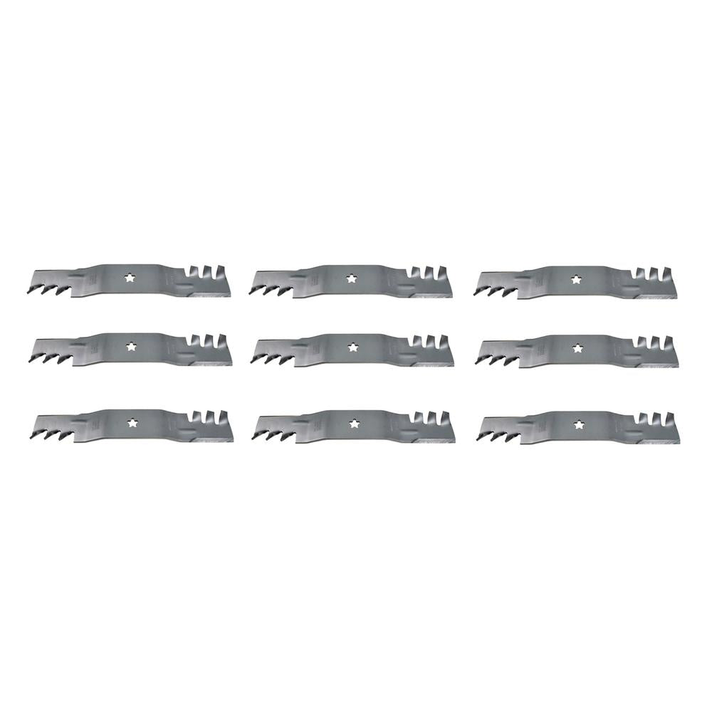(9) Mulch Mower Blades Fits Craftsman Riding Mower 54" Deck 187254 187255 187256