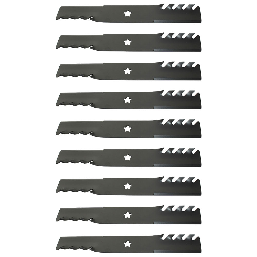 Qty 9: Toothed Mulching Blade  Fits Poulan Replaces 532187254