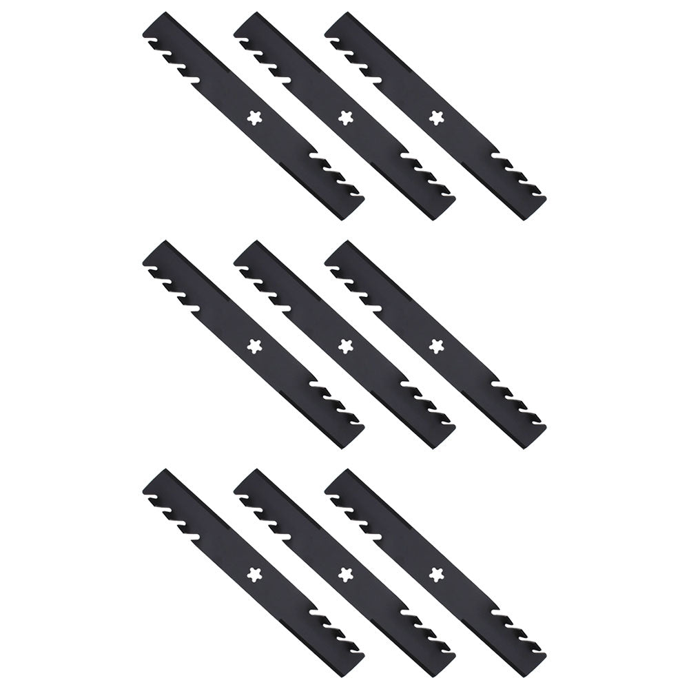 Qty 9: Toothed Mulching Blade  Fits Poulan Replaces 532187254