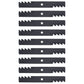 Qty 9: Toothed Mulching Blade  Fits Husqvarna Replaces 532187254