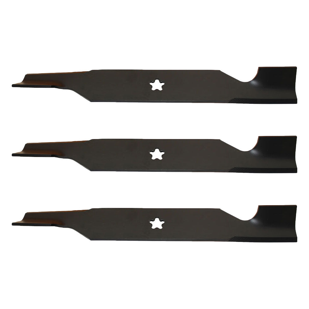 (3) Hi Lift Bagging Mower Blades Fits Craftsman Riding Mower 54" Deck 187256
