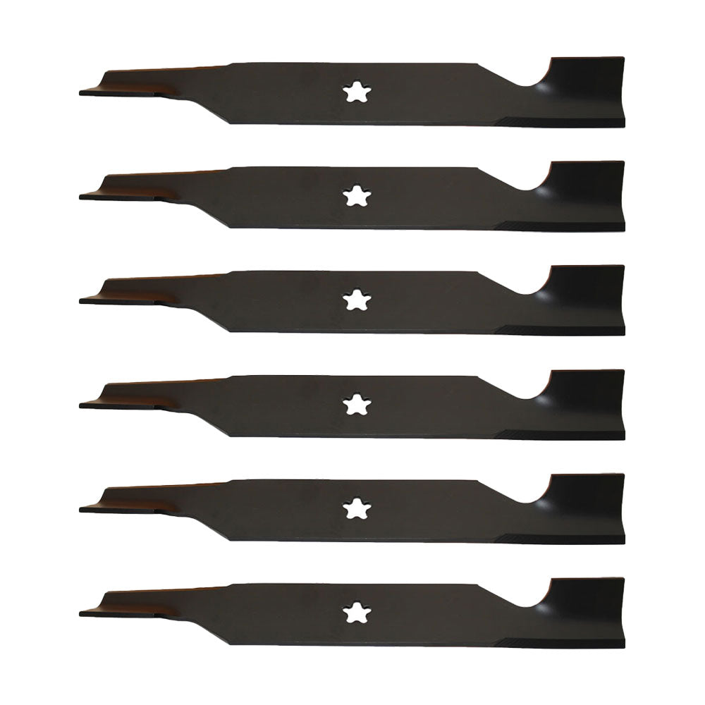 (6) Hi Lift Bagging Mower Blades fits Dixon Zero Turn Mower 54" Deck 532187256