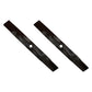42"  10074 Lawnmower Blade Set 2 Fits John Deere M139976 M148613 13/16" CH