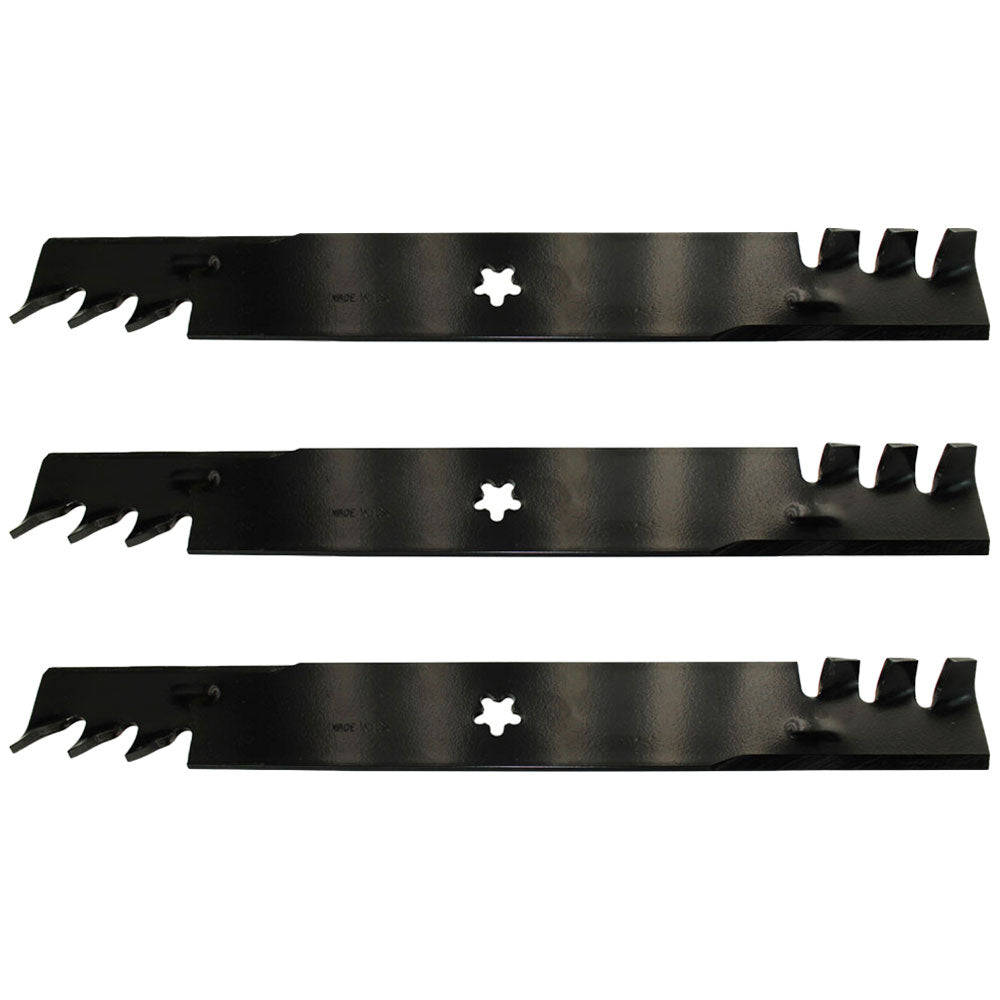 3 Mulcher Blades 5 Pt Star Fits Husqvarna 521981601 539113312 510417901