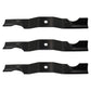 3pk 50" Lawn Mower Blades for Ariens Gravely Zoom ZT50 03971900 03746500