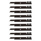 Fits 95-077 Mower Blades 52" Fits Husqvarna 575240701 GT52XLS GTH2752TF 9-Pack