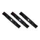Set of 3 Fits Kubota 48" mower blades K5576-34350 K5576-34340 K5576-97530