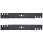 46 1/4" Fits Stens #302-422 Toothed Mulch Lawn Mower Blade Set (2) MTD / Fits