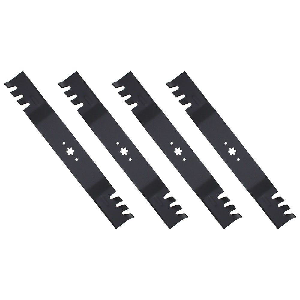 Qty 4: Toothed Blade
 Fits MTD Replaces 742-04244