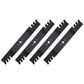 Qty 4: Toothed Blade
 Fits MTD Replaces 742-04244