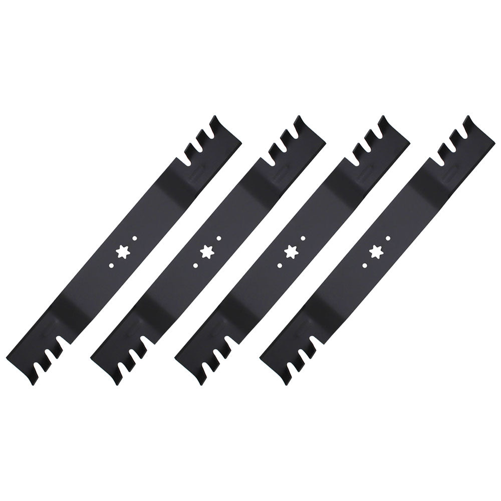 Qty 4: Toothed Blade
 Fits MTD Replaces 742-04244
