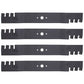 Set of 4 Toothed Mulch 46" Blades 96-401 Fits Cub Cadet 942-04290, 742-04244