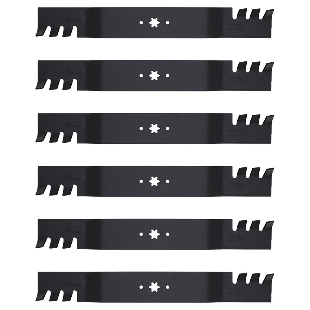 Qty 6: Toothed Blade
 Fits Cub Cadet Replaces 742-04244-Toothed