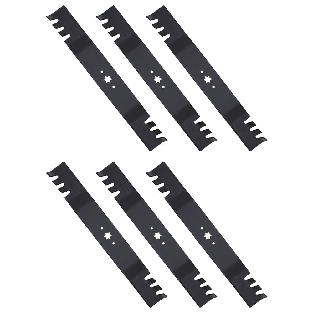 Qty 6: Toothed Blade
 Fits MTD Replaces 742-04244
