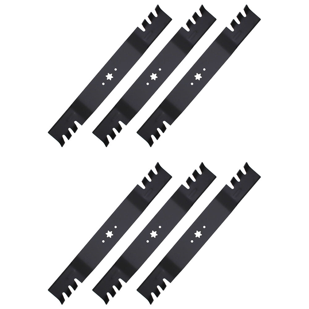 Qty 6: Toothed Blade
 Fits MTD Replaces 742-04244