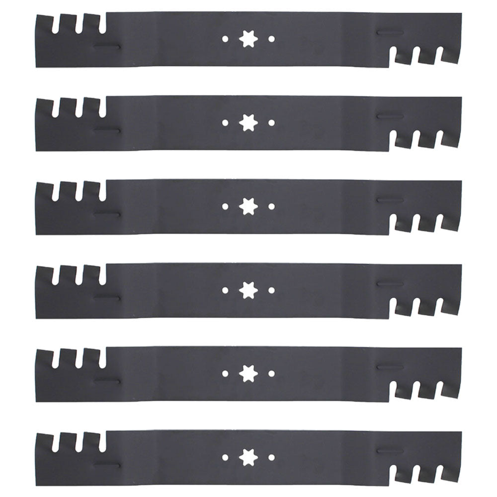Qty 6: Toothed Blade
 Fits MTD Replaces 742-04244