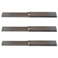 61" Riding Mower 3 Flat Blades Sharpened 4 Sides Fits Ferris 1520842 5020842