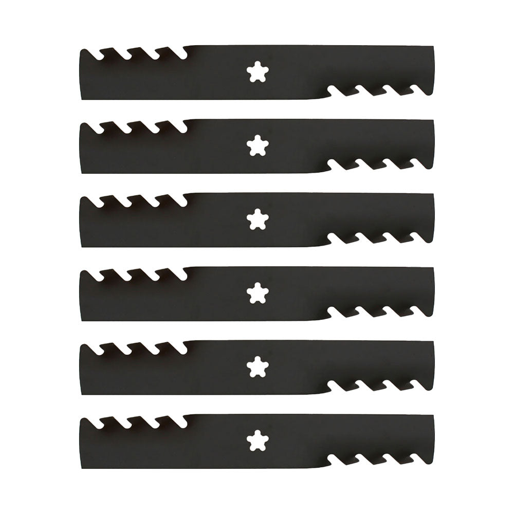 Qty 6: Toothed Mulching Blade Fits Oregon Replaces 595-087