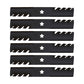 Qty 6: Toothed Mulching Blade Fits Oregon Replaces 595-087