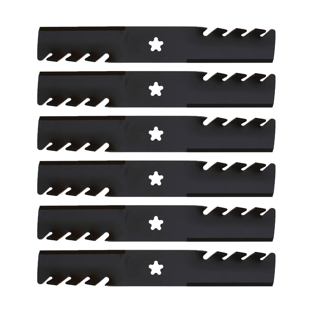 Qty 6: Toothed Mulching Blade Fits Oregon Replaces 595-087
