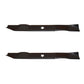 (2) 3 in 1 Lawn Mower Blades Fits Craftsman Riding Mowers 42" Decks 532139775