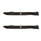 (2) 3 in 1 Lawn Mower Blades Fits Craftsman Riding Mowers 42" Decks 532139775