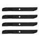 (4) 3 in 1 Mower Blades Fits Husqvarna Riding Mowers 42" Decks Repl. 532139775