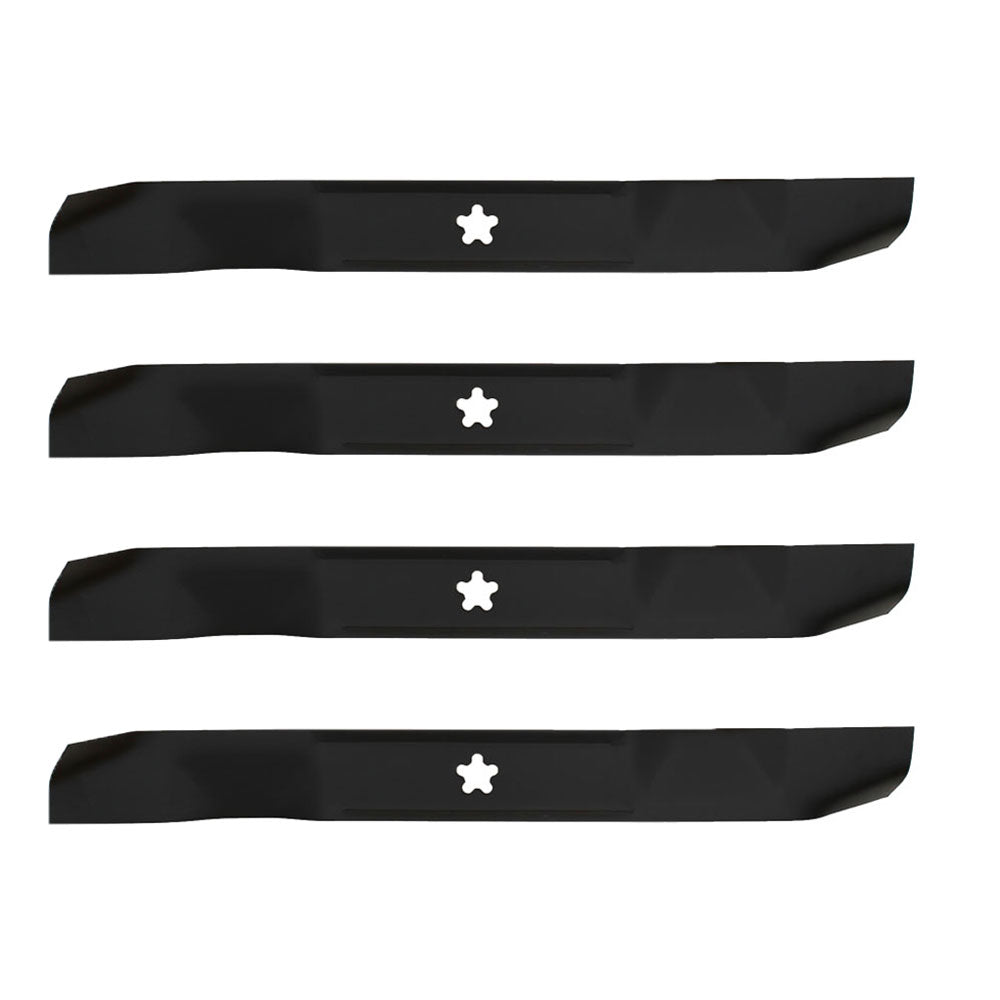 (4) 3 in 1 Mower Blades Fits Husqvarna Riding Mowers 42" Decks Repl. 532139775