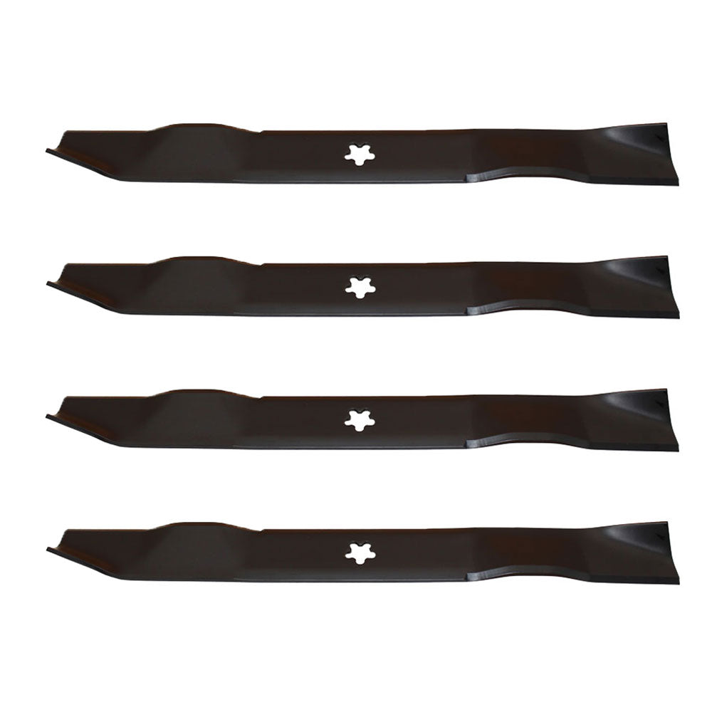 (4) 3 in 1 Mower Blades Fits Husqvarna Riding Mowers 42" Decks Repl. 532139775