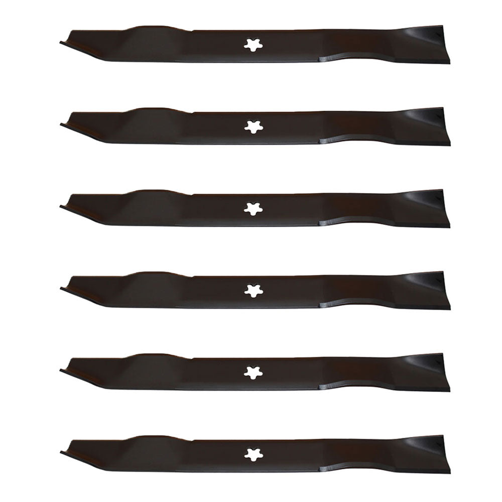 (6) 3 in 1 Mower Blades Fits Husqvarna Riding Mowers 42" Decks Repl. 532139775
