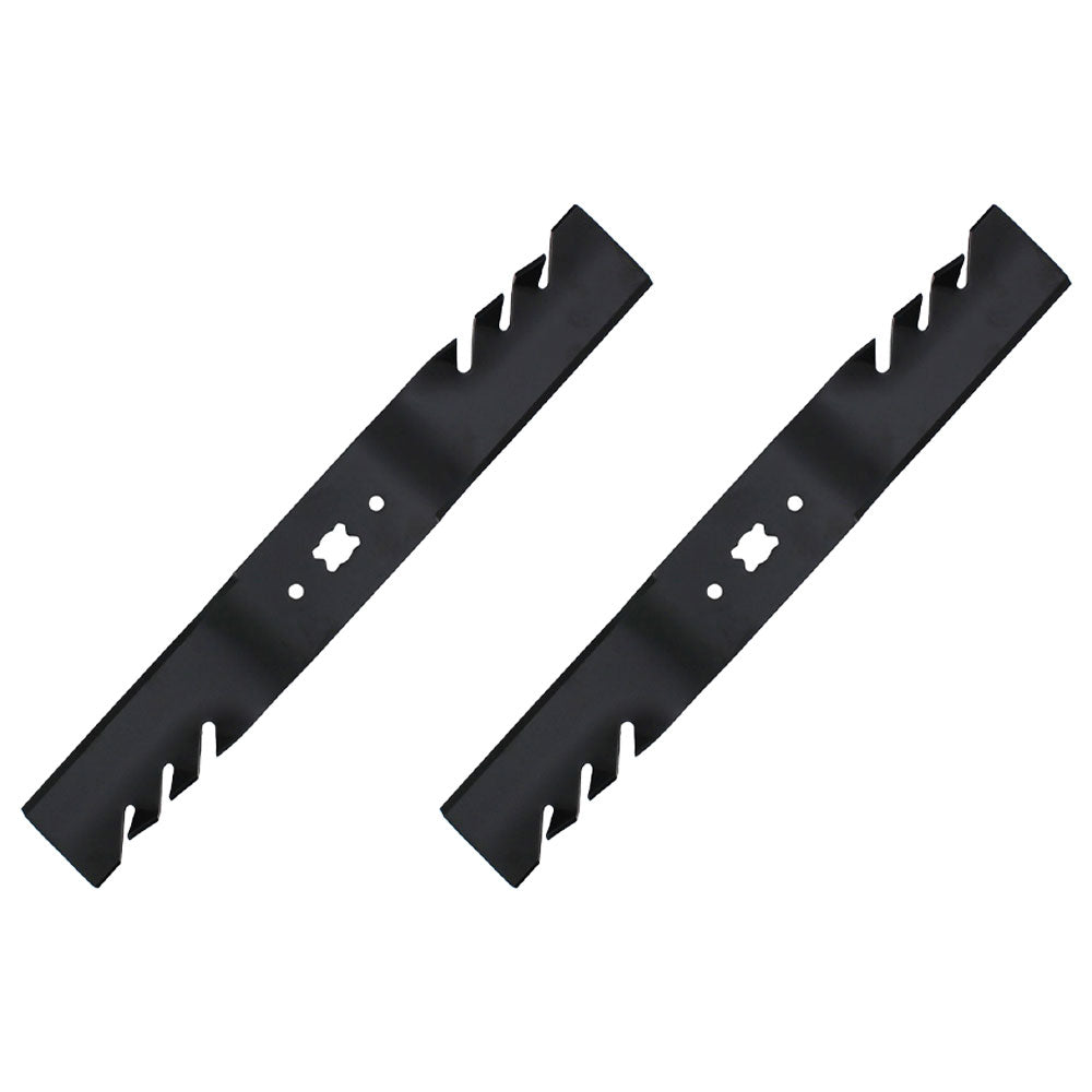 Qty 2: Toothed Mower Blade Fits Oregon