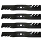 QTY 4: Toothed Mower Blade
 Fits Cub Cadet Replaces 742-04154